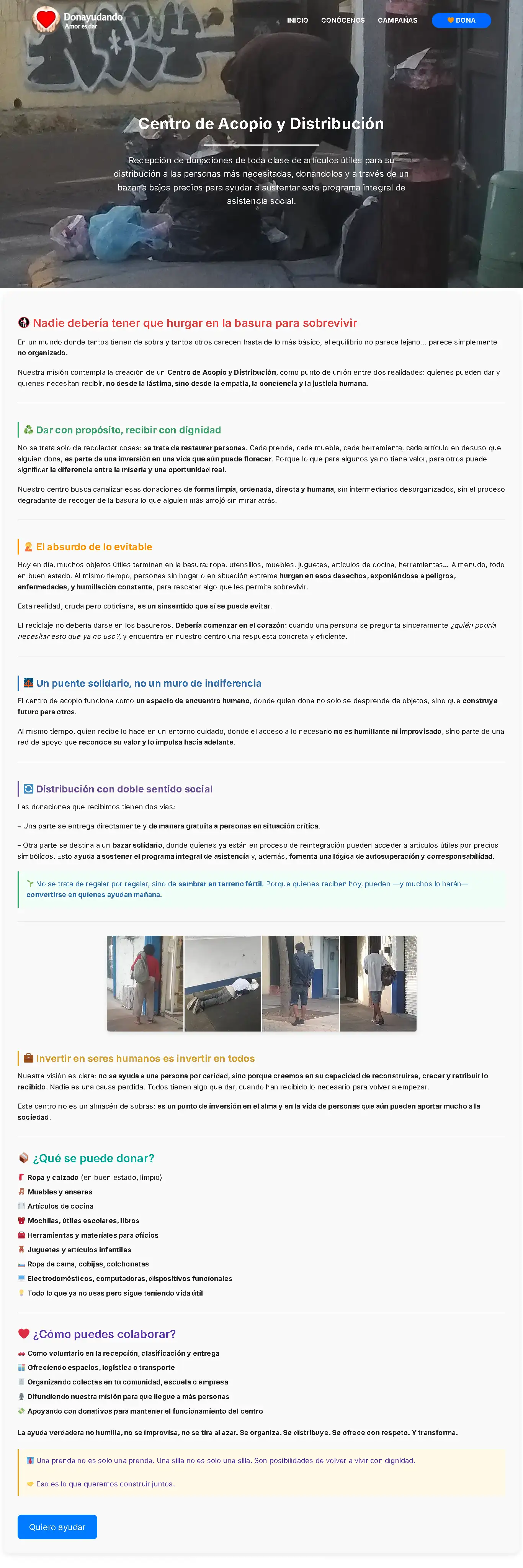 Centro de Acopio y Distribución