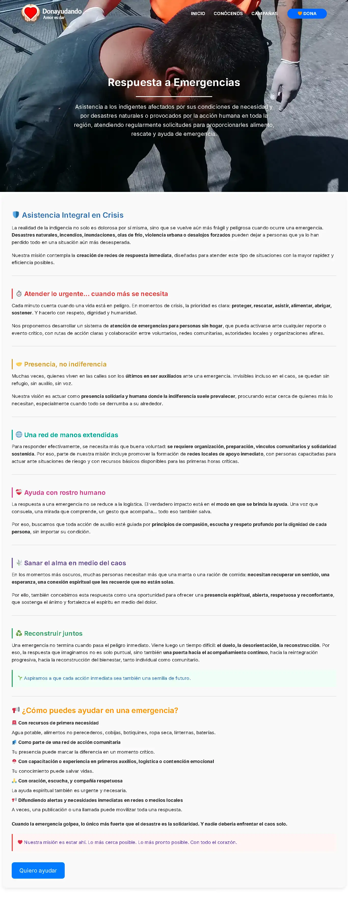 Respuesta a Emergencias