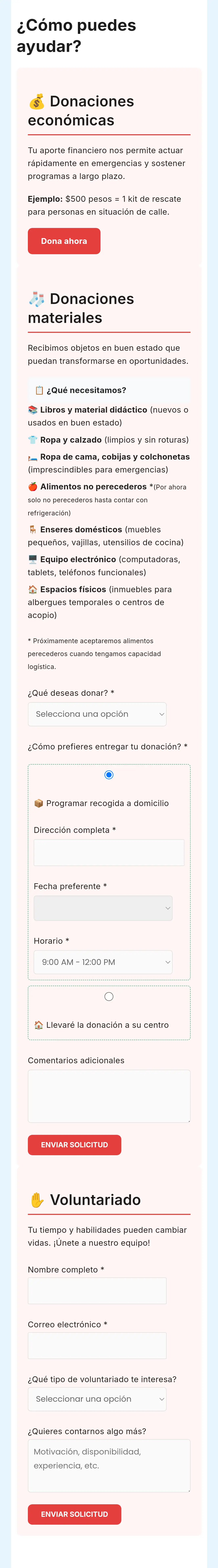 Cómo Ayudar - Versión para celular